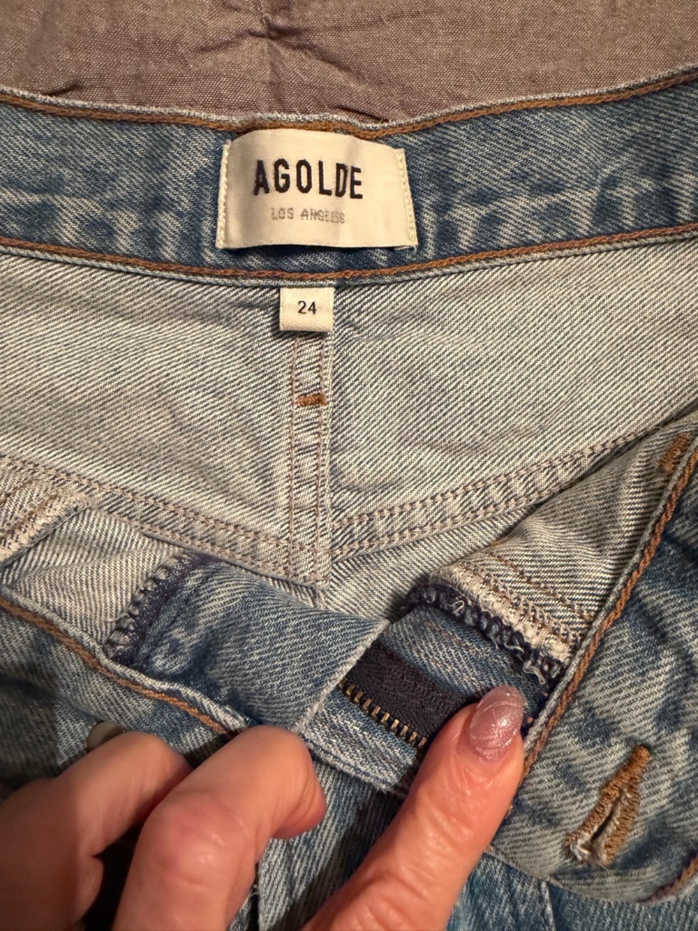 Agolde Light Blue High-Rise Women's Jeans